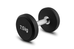 Гантель 7,5 кг PU (черный)