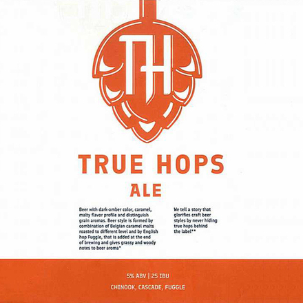 Пиво Тру Хопс Эль / True Hops Ale 0.33 - стекло