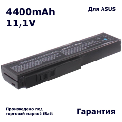Аккумулятор iBatt 4400mAh, для B43A X55Sr M50Vn N43SL G50VT L50VN B43F VX5 Lamborghini G51JX 3D G51J B43J G51VX M60VP B43E N43JM M50Q N53JL X57SR X57VC B43S N61Vf X57VN PRO B43V N43JQ