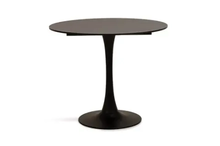 "Тюльпан" стол из HPL круглый Ø70см, цвет "серый мрамор"