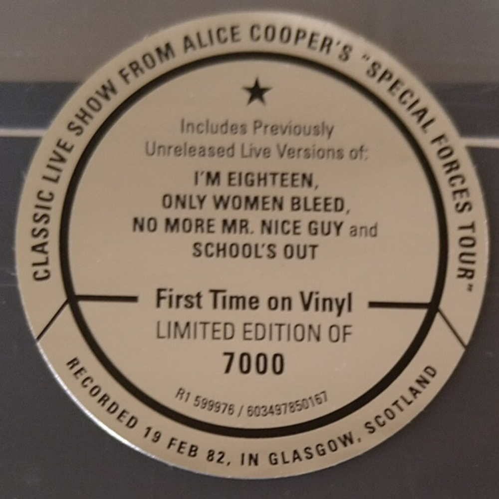 Alice Cooper / Live From The Apollo Theatre Glasgow 19.02.1982 (Limited Edition)(2LP)