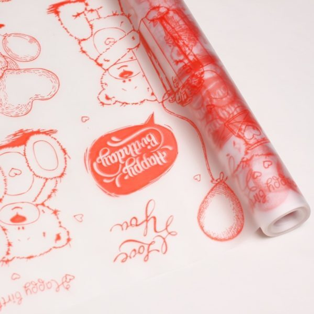 Пленка матовая "Мишки" (10м)