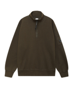 Толстовка На Молнии (Half-zip) Sweatshirts Polo Collar In Brushed Emerized Diagonal Fleece