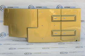 Брызговик кабины задний левый SHACMAN X3000 золотого цвета