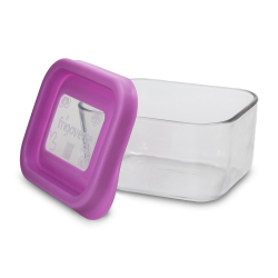 Контейнер стеклянный 0.5л Bormioli Rocco Frigoverre Fun Fuchsia