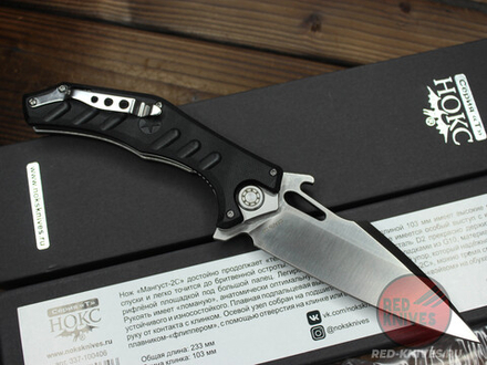Складной нож НОКС Мангуст-2С 337-100406 c клинком из стали D2, рукоять G10
