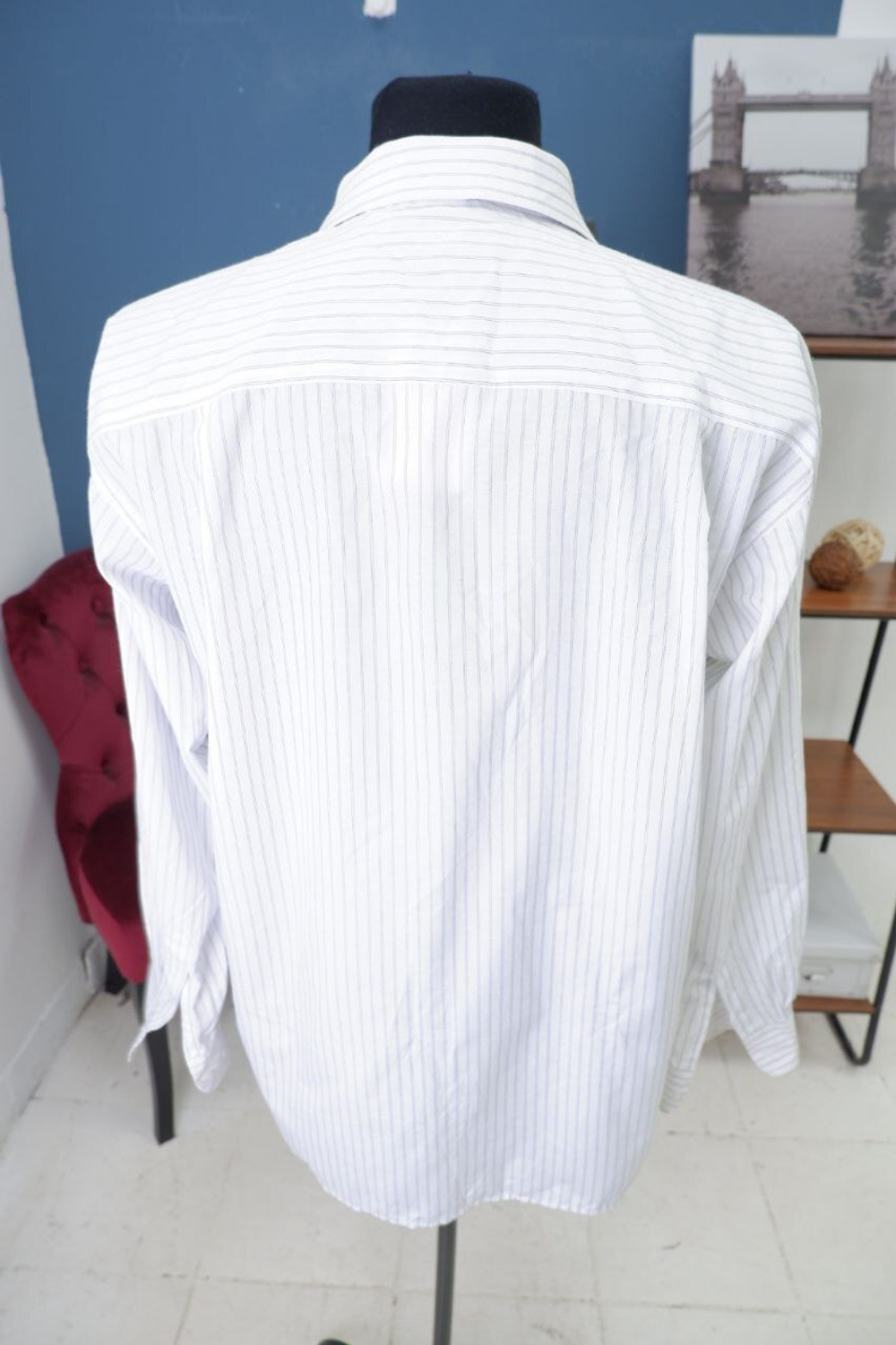 Рубашка Day by Day белая в полоску 54 размер