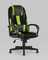 TopChairs ST-CYBER 9 GREEN ткань/экокожа черный/зеленый