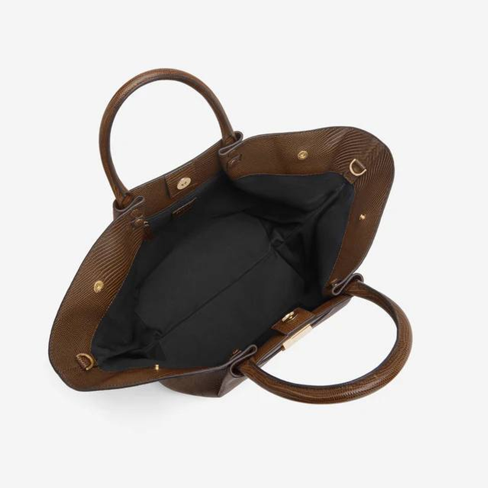 Сумка DeMellier Kate Hutchins x The Midi New York Pecan Lizard-Effect