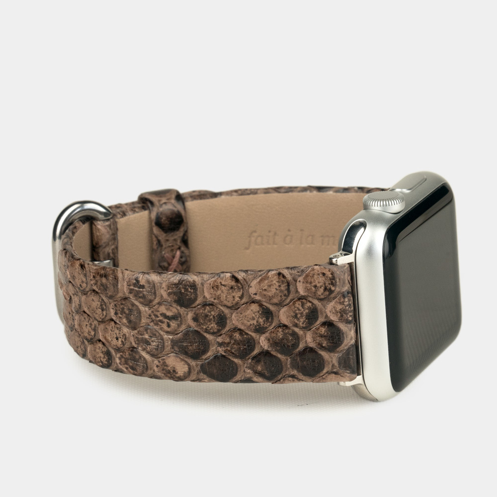 Ремешок кожаный для Apple Watch 42/44mm Classic бежевого цвета