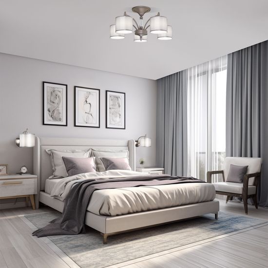 60080/5 / потолочный светильник /   сатин-никель