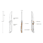 Нож складной Ruike M121-TZ серый