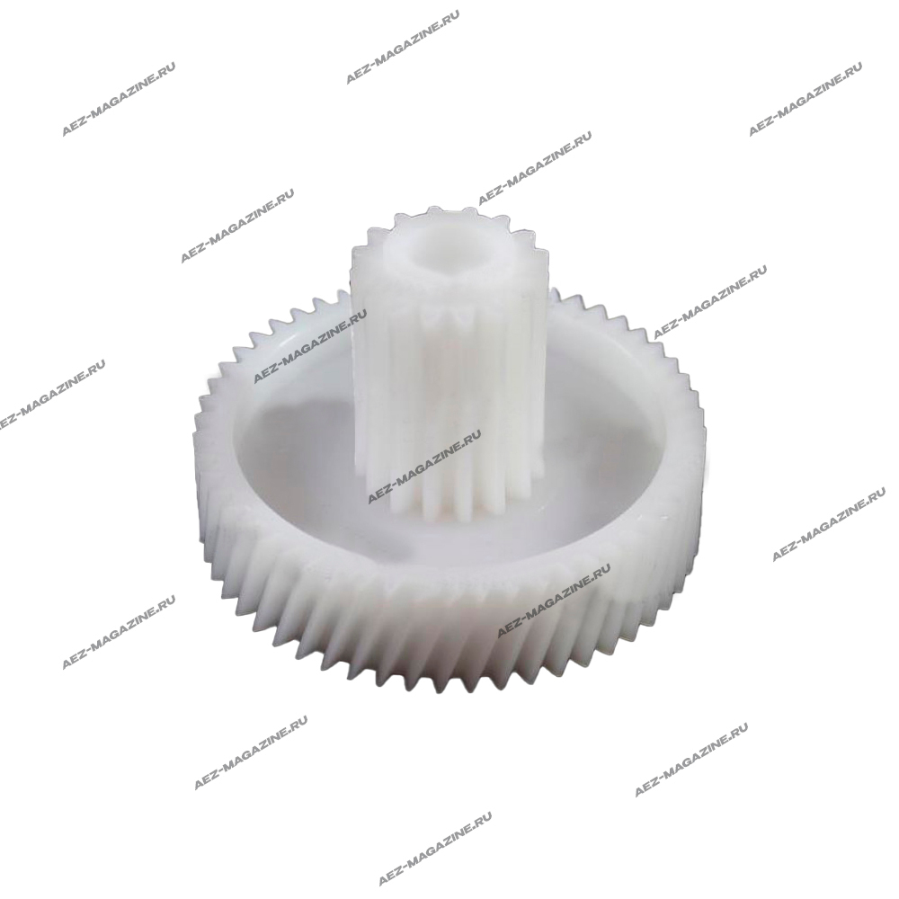 Шестерня для мясорубки Vitek, Panasonic D-47x17мм, зубья 54/16 косые/прямые, с мет. втулкой