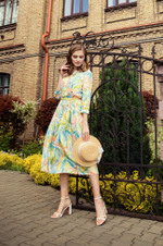 51127 Платье женское (принт мультиколор)