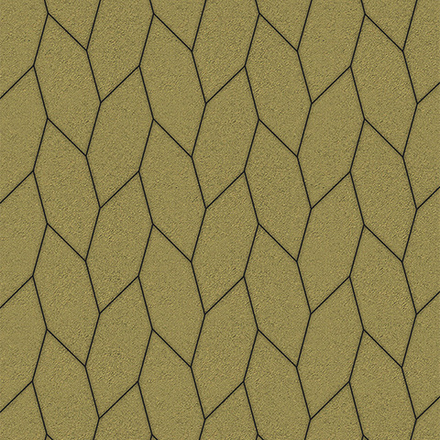 Тротуарная плитка СКОШЕННЫЙ ШЕСТИУГОЛЬНИК - Стандарт Желтый