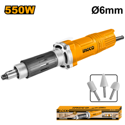 Прямошлифовальная машина INGCO PDG5501 INDUSTRIAL 550 Вт 6 мм