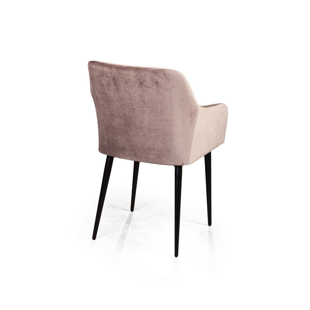 Стул с подлокотниками Robert, бархат бежевый 5