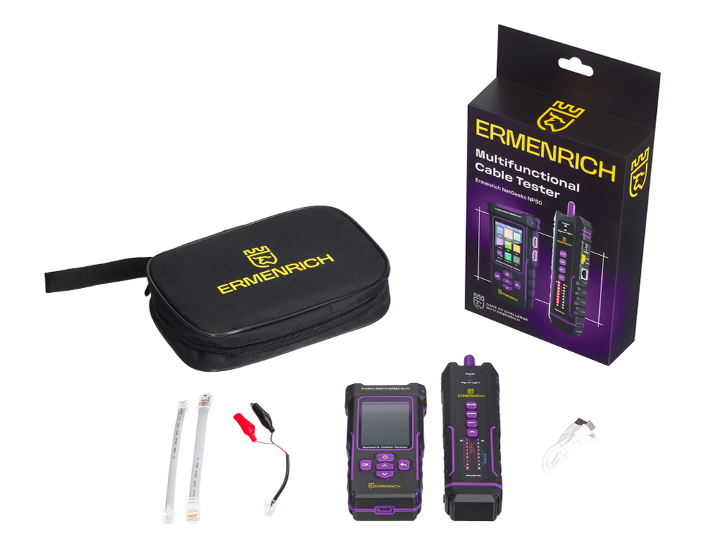 Многофункциональный кабельный тестер Ermenrich NetGeeks NP50