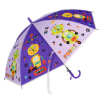 Зонт Роботы сиреневый, д-50 см, длина 62 см, с-30186