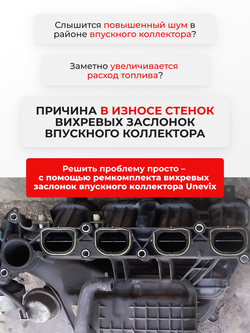 Ремкомплект (втулки) вихревых заслонок впускного коллектора Mazda 6 [Кузов: GG] 2002-2008 (VZ1)