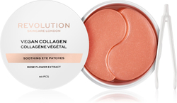 Revolution Skincare Rose Gold Vegan Collagen - гидрогелевая маска вокруг глаз с успокаивающим эффектом /  60 szt.   / GTIN 5057566547901