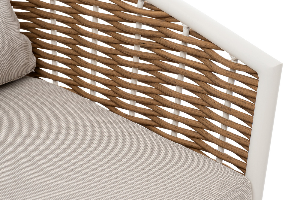 "Тоскана" лаунж-зона из искусственного ротанга, цвет соломенный