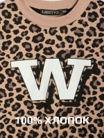 Платье детское трикотажное в садик