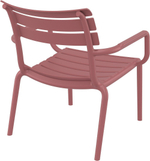 Кресло лаунж пластиковое Siesta Contract Paris Lounge, марсала