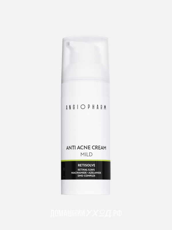 Крем для проблемной кожи с ретиналем Anti Acne Cream Mild, Ангиофарм, 50 мл