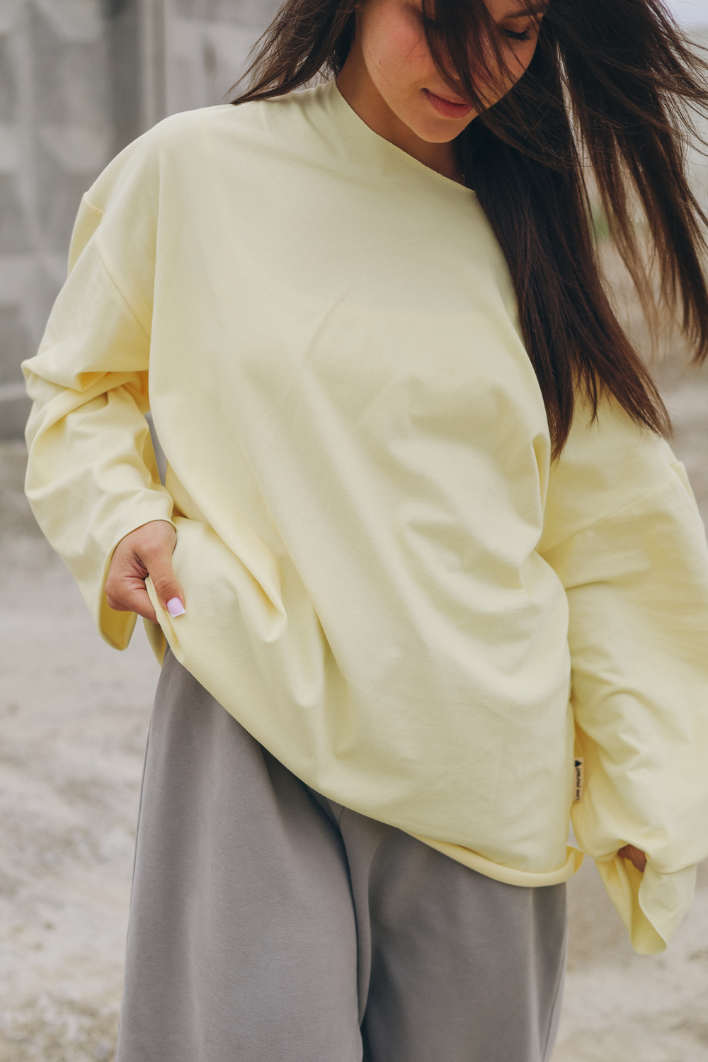 Лонгслив базовый Oversize
