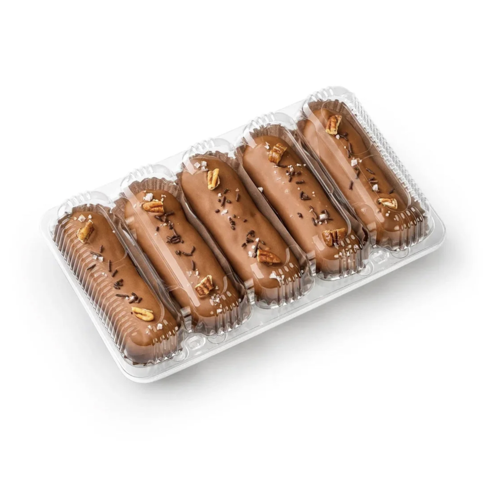 Эклер карамельный с пеканом 60гр х5шт/уп х6/кор Десертные истории