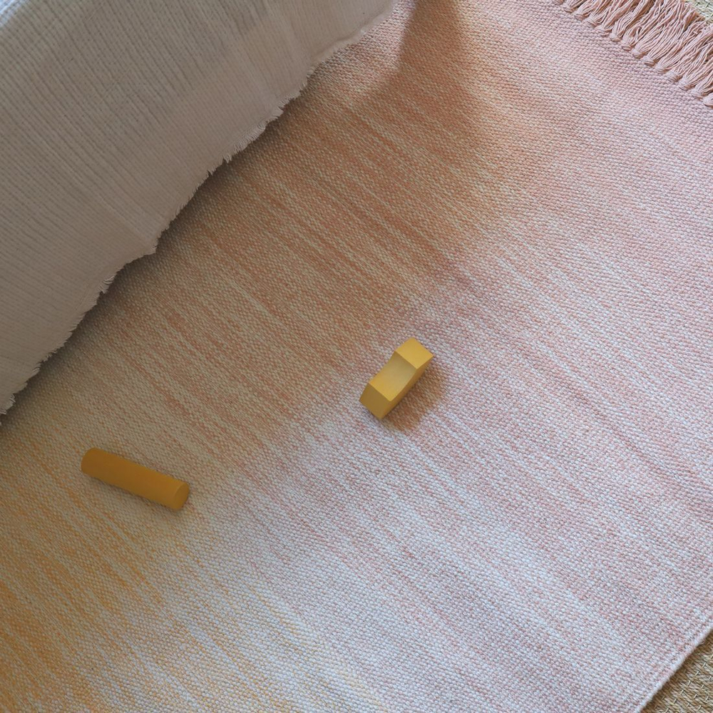 Стираемый коврик Nattiot Kirthy Nude (100 Х 150 см), хлопок, розовый