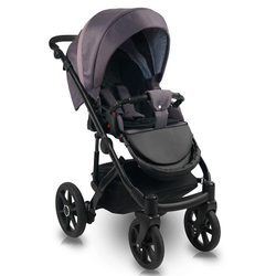 Детская коляска Bexa Ideal 3 в 1 с автокреслом Avionaut Cosmo ID 04 фиолетовый+т.пудра кожа