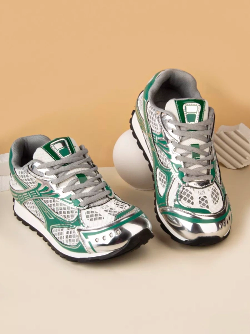 Кроссовки нат. кожа (36-41)р. / шт. HL-20-GREEN