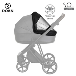 Детская коляска Roan Sol Luxury 3 в 1 с автокреслом Tutis Elo Lux EduSky Black RSL/4051 Taupe/Nikiel