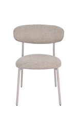 Стул обеденный Ayla бежево-зеленый кремовые ножки