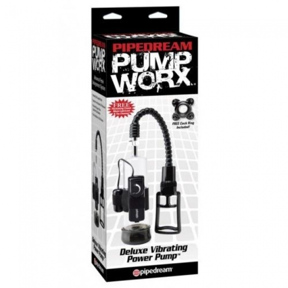 Вакуумная помпа Pump Worx Deluxe Vibrating Power Pump (Цвет: прозрачный с черным)