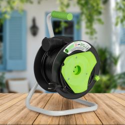 Удлинитель силовой ЭРА GREEN LINE GAZ-2x1-40m Greenline на катушке пластик 1 розетка без заземления 40м ПВС 2x1мм2