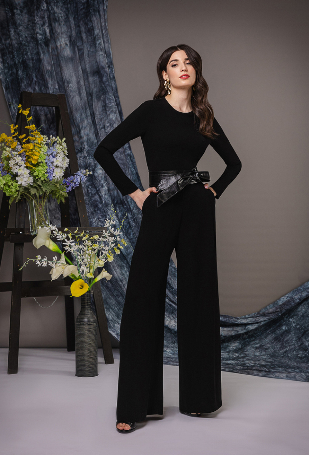 Комбинезон брючный черный 20-03-22 SS