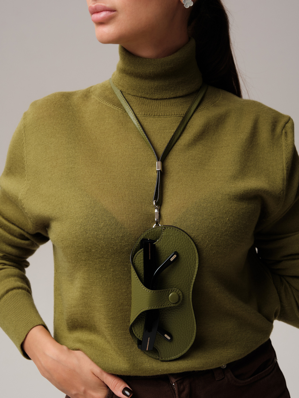 Футляр для очков / очечник DBR 15-82 зеленая водоросль