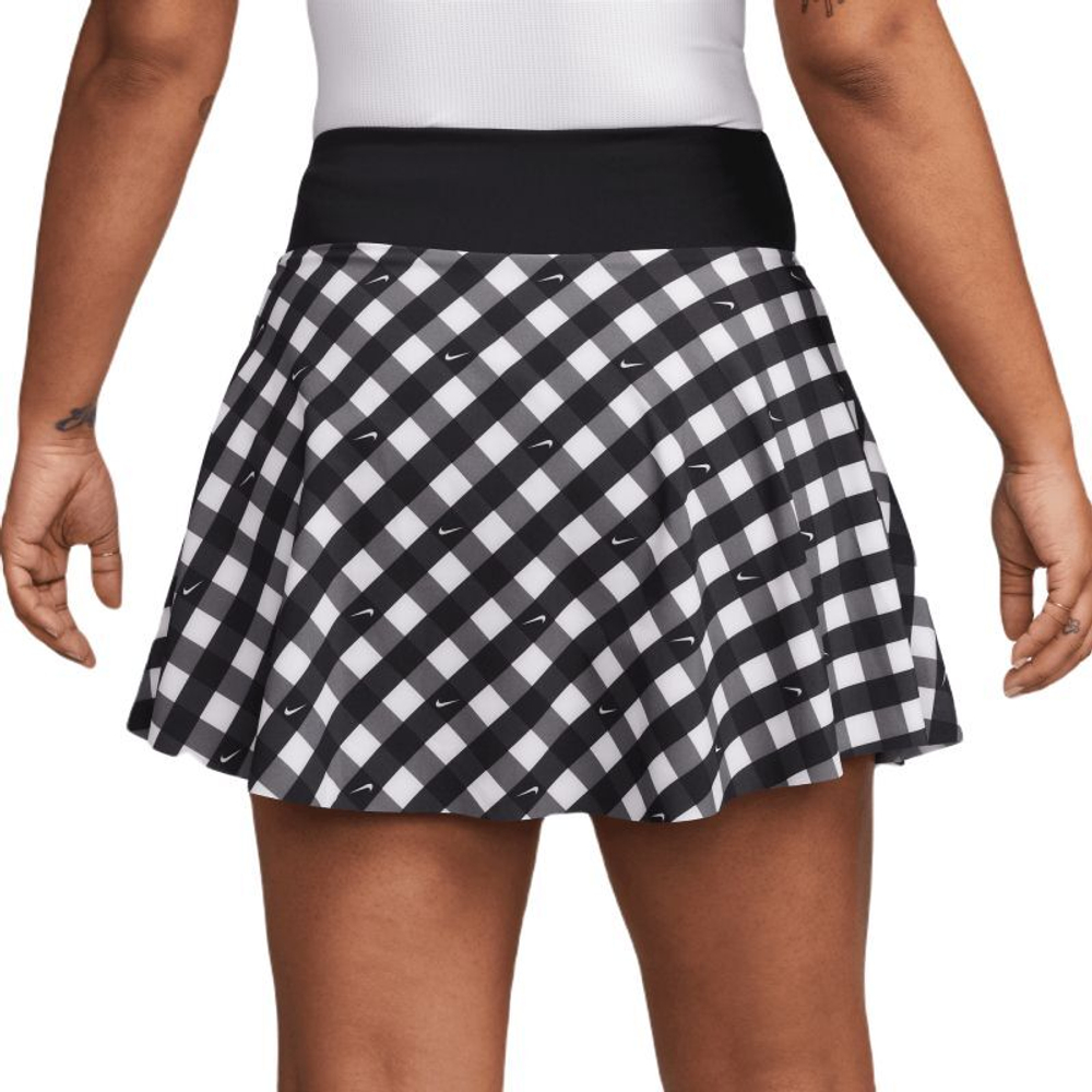Теннисная юбка Nike Court Dri-Fit Advantage Print Club Skirt - black/black