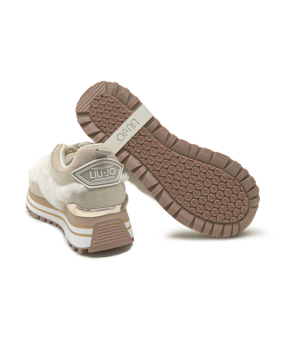 кроссовки maxi wonder 48 Liu Jo - кремовый(BF2113 PX295)