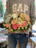 Букет Корзинка с Гортензией