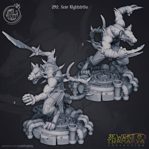 Крыса scaven rat мышь Вор Ассасин Разбойник Плут Бандит 1шт миниатюра для dnd, днд, pathfinder, фентези, Настольная игра, НРИ, Варгейм, РПГ