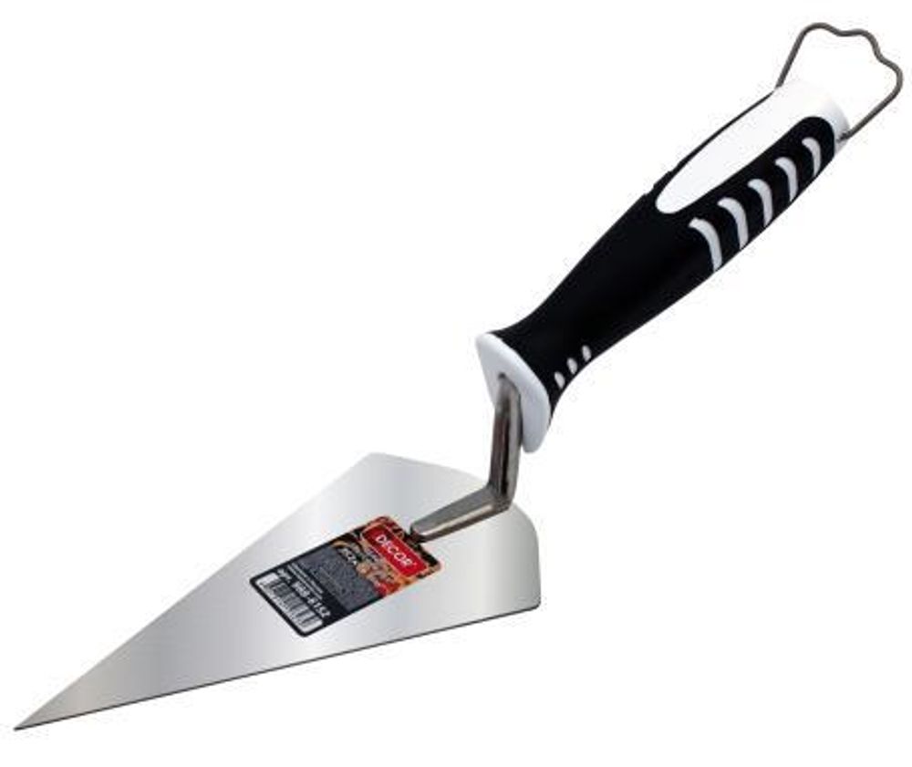 Кельма для труднодоступных мест  152*76мм  толщина 1,2мм  2К ручка  DEСOR /988-6152