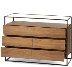 Комод Sherwood 124х92 см, шпон ореха