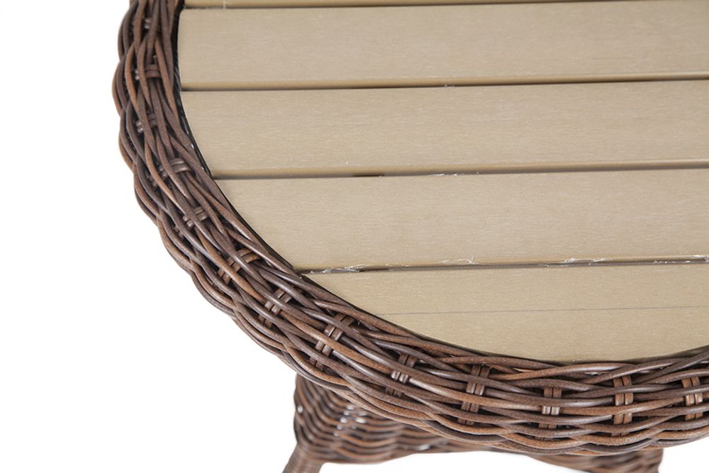 "Равенна" кофейный стол из искусственного ротанга, цвет коричневый