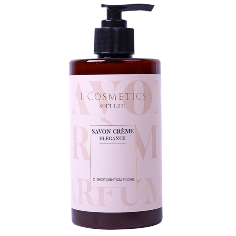 Крем-мыло с экстрактом пиона L`COSMETICS Soft Life 450мл