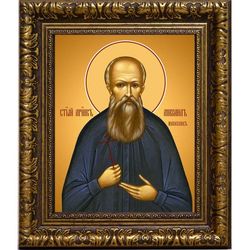 Михаил Новоселов мученик. Икона на холсте.