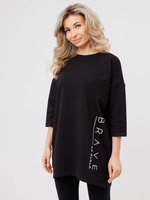 Платье из футера оверсайз